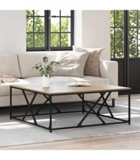 vidaXL Coffee Table Artisan Oak 100 x 100 x 40 cm Engineered Wood
