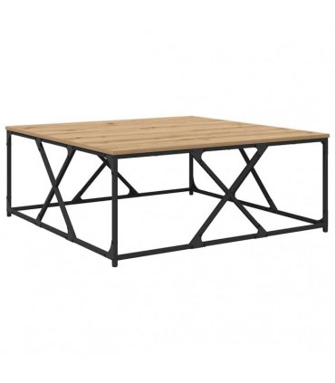 vidaXL Coffee Table Artisan Oak 100 x 100 x 40 cm Engineered Wood