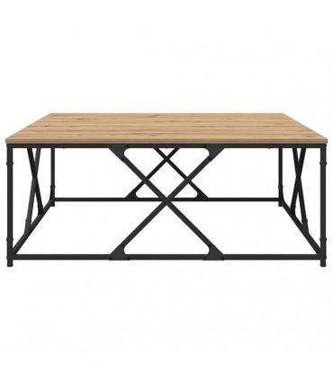 vidaXL Coffee Table Artisan Oak 100 x 100 x 40 cm Engineered Wood