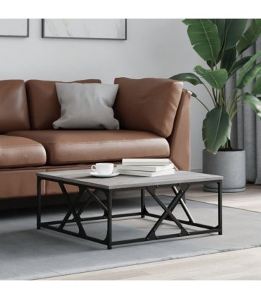 vidaXL Coffee Table Grey Sonoma 70x70x30 cm Engineered Wood — Size: 70 x 70 x 30 cm