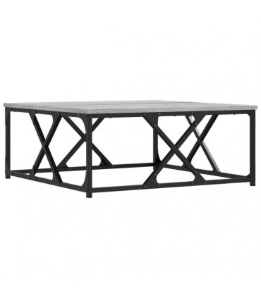 vidaXL Coffee Table Grey Sonoma 70x70x30 cm Engineered Wood — Size: 70 x 70 x 30 cm