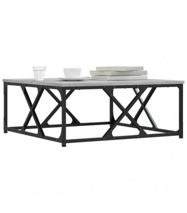 vidaXL Coffee Table Grey Sonoma 70x70x30 cm Engineered Wood — Size: 70 x 70 x 30 cm