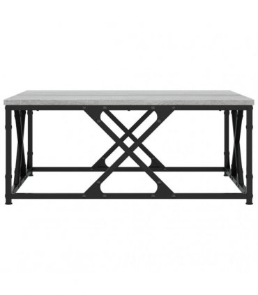 vidaXL Coffee Table Grey Sonoma 70x70x30 cm Engineered Wood — Size: 70 x 70 x 30 cm
