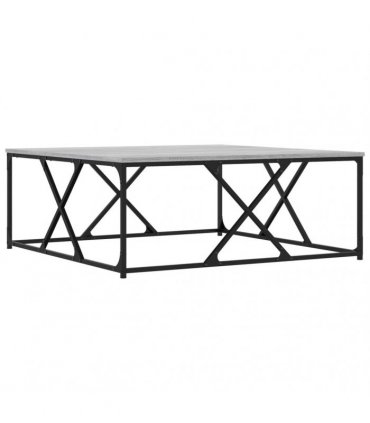 vidaXL Coffee Table Grey Sonoma 100x100x40 cm Engineered Wood — Size: 100 x 100 x 40 cm