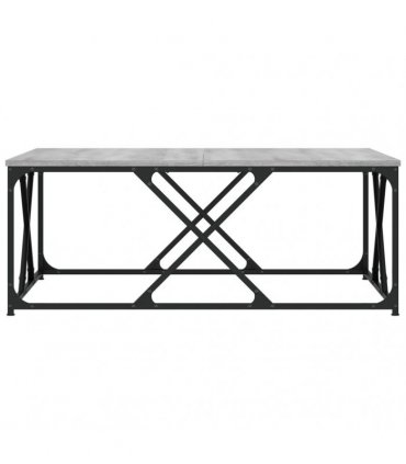 vidaXL Coffee Table Grey Sonoma 100x100x40 cm Engineered Wood — Size: 100 x 100 x 40 cm