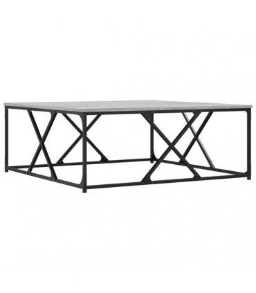 vidaXL Coffee Table Grey Sonoma 100x100x40 cm Engineered Wood — Size: 100 x 100 x 40 cm