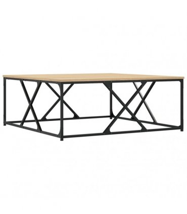 vidaXL Coffee Table Sonoma Oak 100x100x40 cm Engineered Wood — Size: 100 x 100 x 40 cm