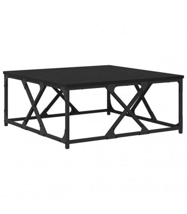 vidaXL Coffee Table Black Oak 70 x 70 x 30 cm Engineered Wood
