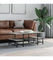 vidaXL Coffee Table Grey Sonoma 100x50.5x40 cm Engineered Wood