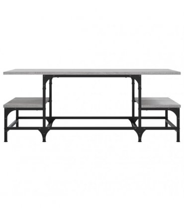 vidaXL Coffee Table Grey Sonoma 100x50.5x40 cm Engineered Wood