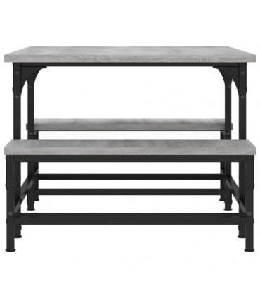 vidaXL Coffee Table Grey Sonoma 100x50.5x40 cm Engineered Wood