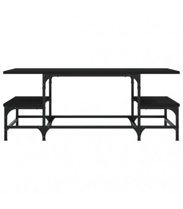 vidaXL Coffee Table Black 100x50.5x40 cm Engineered Wood