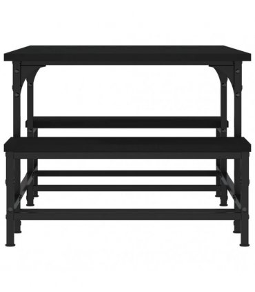 vidaXL Coffee Table Black 100x50.5x40 cm Engineered Wood