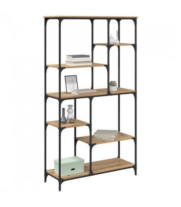 vidaXL Bookshelf Artisan Oak 99 x 35.5 x 176 cm Engineered Wood