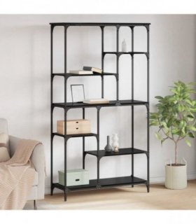 vidaXL Bookshelf Black Oak 99 x 35.5 x 176 cm Engineered Wood