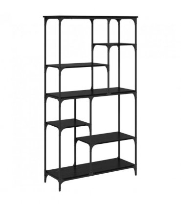 vidaXL Bookshelf Black Oak 99 x 35.5 x 176 cm Engineered Wood