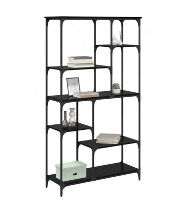 vidaXL Bookshelf Black Oak 99 x 35.5 x 176 cm Engineered Wood