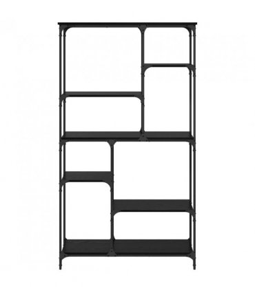 vidaXL Bookshelf Black Oak 99 x 35.5 x 176 cm Engineered Wood