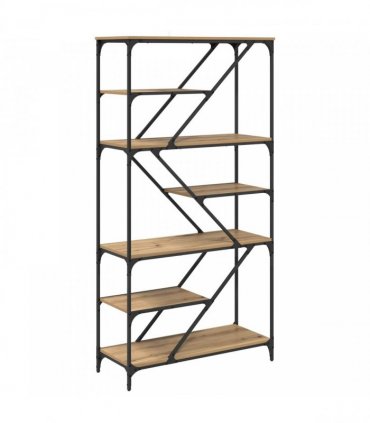 vidaXL Bookshelf Artisan Oak 91 x 36 x 176 cm Engineered Wood