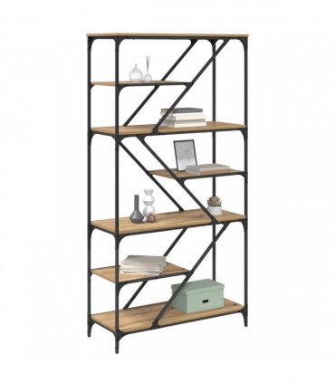 vidaXL Bookshelf Artisan Oak 91 x 36 x 176 cm Engineered Wood