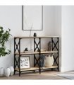 vidaXL Console Table Sonoma Oak 100x28x80.5 cm Engineered Wood