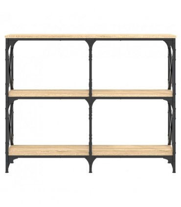 vidaXL Console Table Sonoma Oak 100x28x80.5 cm Engineered Wood