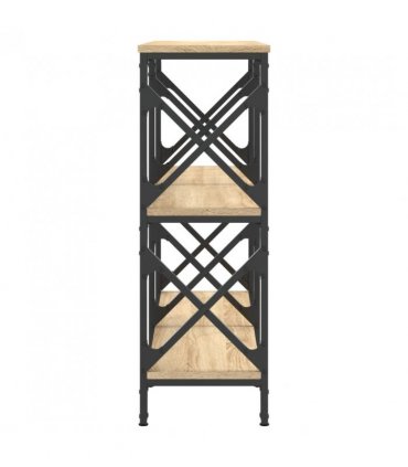vidaXL Console Table Sonoma Oak 100x28x80.5 cm Engineered Wood