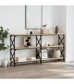vidaXL Console Table Sonoma Oak 156x28x80.5 cm Engineered Wood