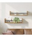 vidaXL Wall Shelf Wall-mounted 2 pcs Artisan Oak 60 x 16 x 14 cm