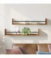 vidaXL Wall Shelf Wall-mounted 2 pcs Old Wood 80 x 16 x 14 cm