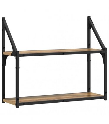 vidaXL Wall Shelf Artisan oak 60 x 21 x 51 cm Engineered Wood