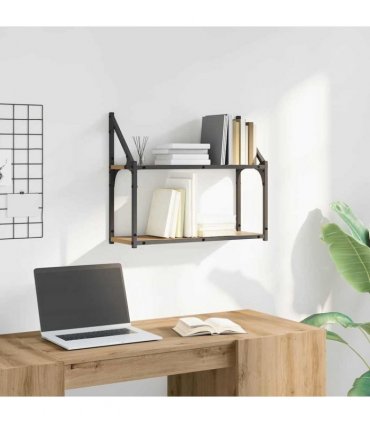 vidaXL Wall Shelf Artisan oak 60 x 21 x 51 cm Engineered Wood