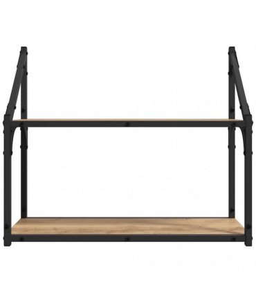 vidaXL Wall Shelf Artisan oak 60 x 21 x 51 cm Engineered Wood