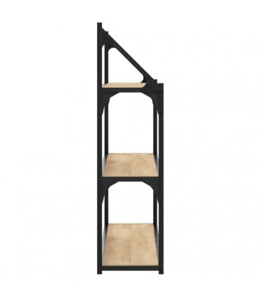 vidaXL 3-Tier Wall Shelf Sonoma Oak 80x21x78.5 cm Engineered Wood — Size: 80 x 21 x 78.5 cm