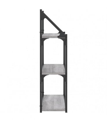 vidaXL 3-Tier Wall Shelf Grey Sonoma 60x21x78.5 cm Engineered Wood — Size: 60 x 21 x 78.5 cm