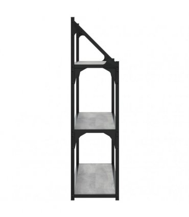 vidaXL 3-Tier Wall Shelf Grey Sonoma 80x21x78.5 cm Engineered Wood — Size: 80 x 21 x 78.5 cm