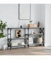 vidaXL Console Table Grey Sonoma 150x29x76.5 cm Engineered Wood