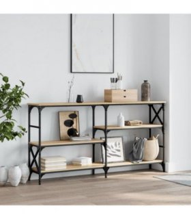 vidaXL Console Table Sonoma Oak 150x29x76.5 cm Engineered Wood