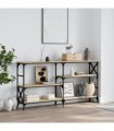 vidaXL Console Table Sonoma Oak 150x29x76.5 cm Engineered Wood