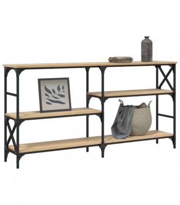 vidaXL Console Table Sonoma Oak 150x29x76.5 cm Engineered Wood