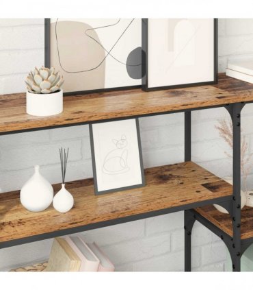 vidaXL Console Table Old Wood 150 x 29 x 76.5 cm Engineered Wood