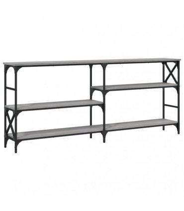 vidaXL Console Table Grey Sonoma 180x29x76.5 cm Engineered Wood