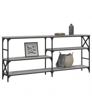 vidaXL Console Table Grey Sonoma 180x29x76.5 cm Engineered Wood