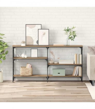 vidaXL Console Table Artisan Oak 150 x 29 x 76.5 cm Engineered Wood