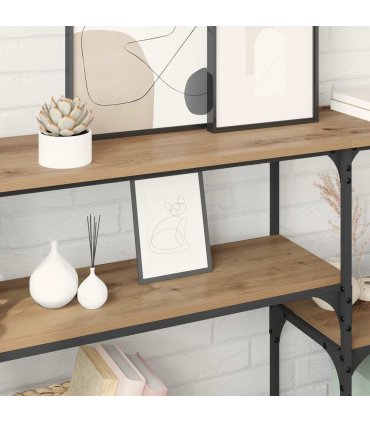 vidaXL Console Table Artisan Oak 150 x 29 x 76.5 cm Engineered Wood