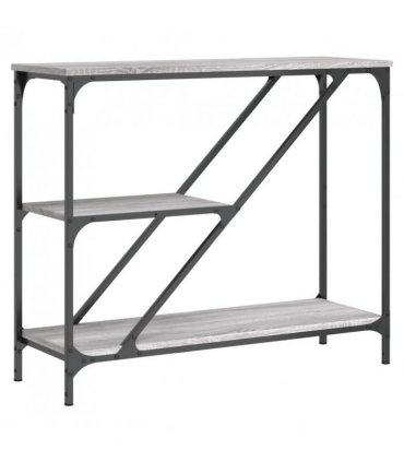 vidaXL Console Table Grey Sonoma 88.5x30x75 cm Engineered Wood