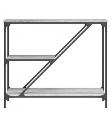 vidaXL Console Table Grey Sonoma 88.5x30x75 cm Engineered Wood