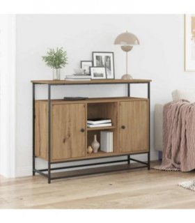 vidaXL Sideboard Artisan Oak 100 x 35 x 80 cm Engineered Wood — V0672045070