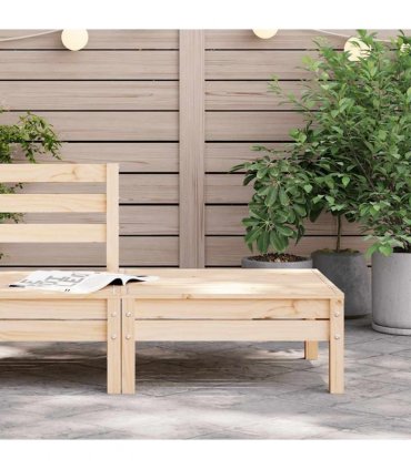 vidaXL Garden Footstool | Natural Wood | Solid Pine Wood | Standard | Modular — Colour: natural pine, Model: footrest