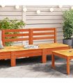 vidaXL Garden Sofa | Set of 2 | Wax Brown | Solid Pine Wood | Large | Modular — Model: middle sofa